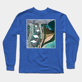 climate change action in landscape collage ecopop pattern Long Sleeve T-Shirt